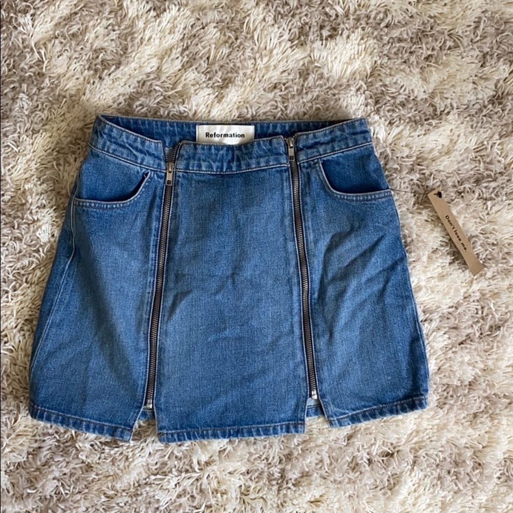 Reformation Denim Skirt - Never Worn